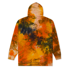 Load image into Gallery viewer, HORIZONTAL LIQUID HOODIE (ORANGE TIE DYE)
